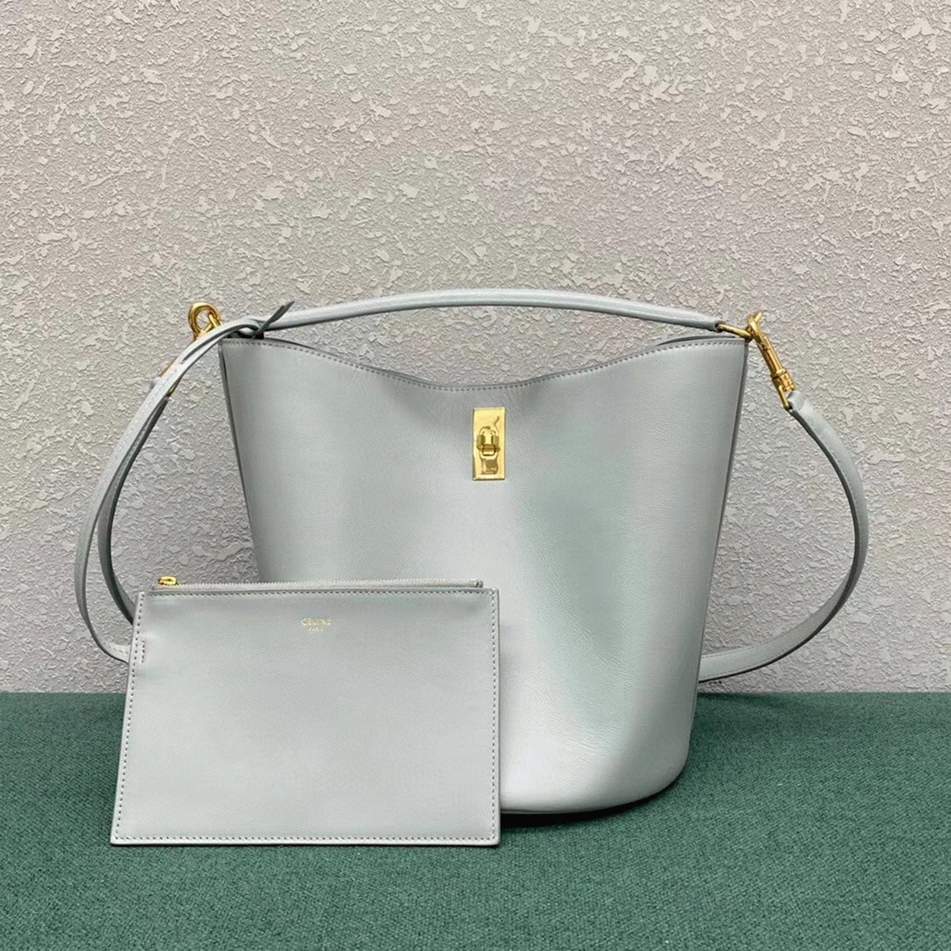Top Quality Faux Celine Bucket 16 Bag In Mineral Smooth Calfskin