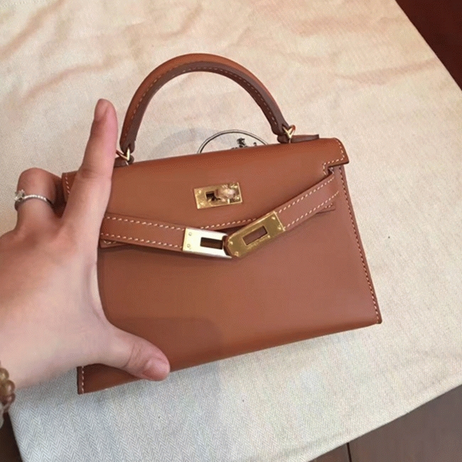 Gold Swift Replica Hermes Kelly 20cm Premium Quality Bag