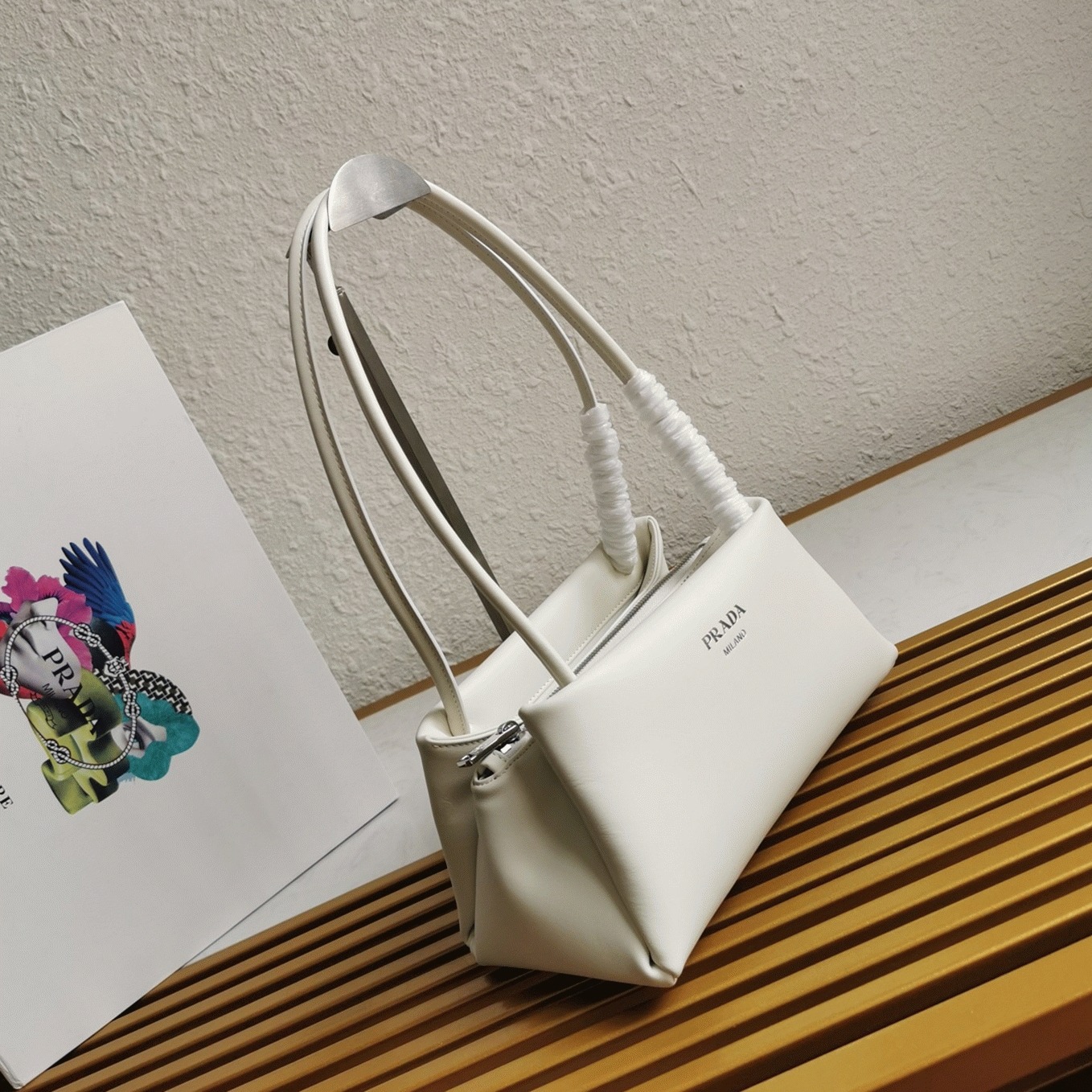 Prada Supernova Small Shoulder Bag Knockoff in White