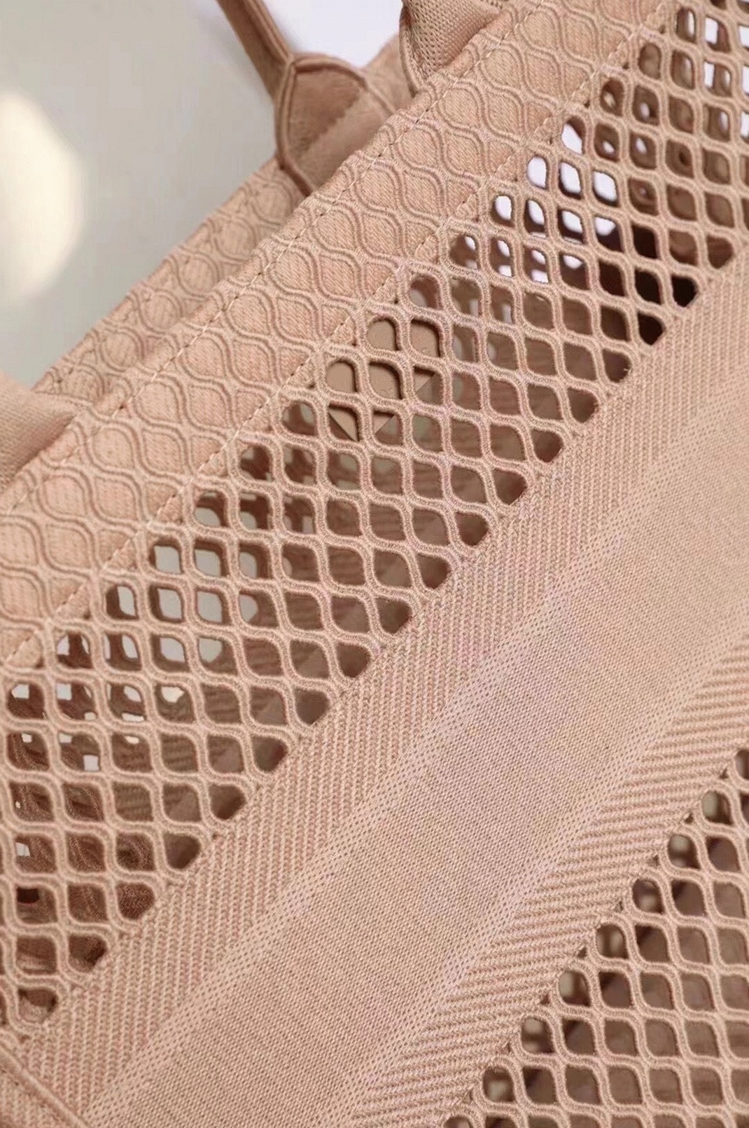 Dior Large Book Tote Bag Replica in Beige Mesh Embroidery