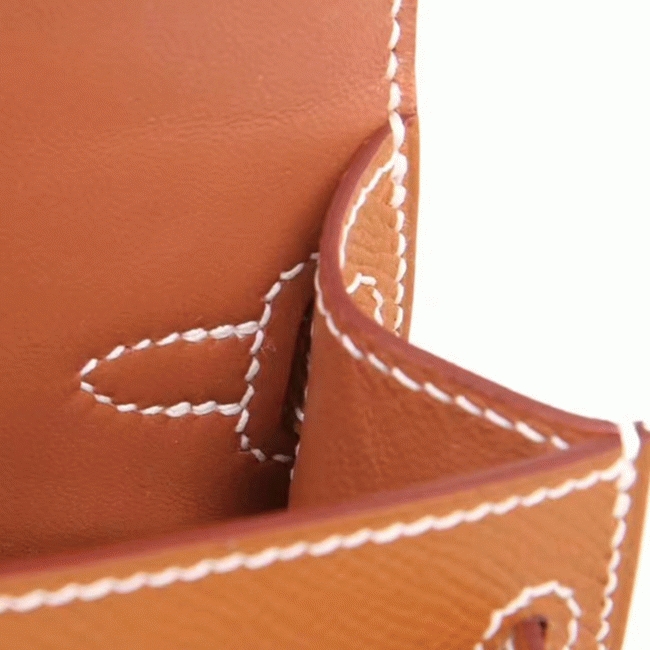 Brown Epsom Knockoff Hermes Kelly 20CM Elegant Handbag