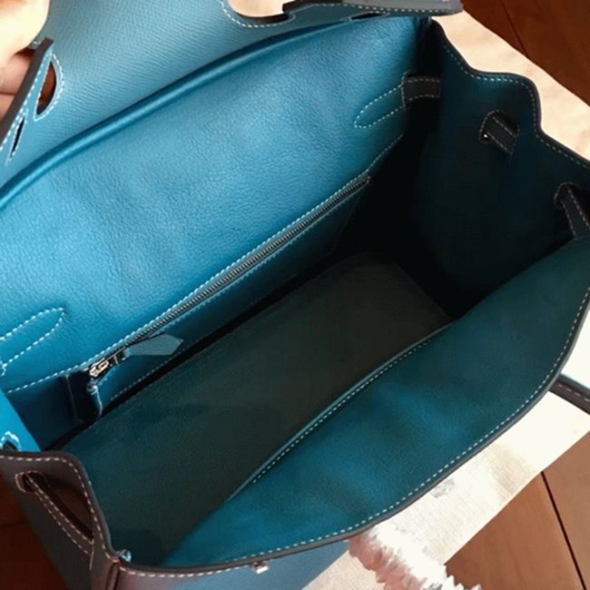 Blue Jean Hermes Birkin 30cm Imitation Handbag