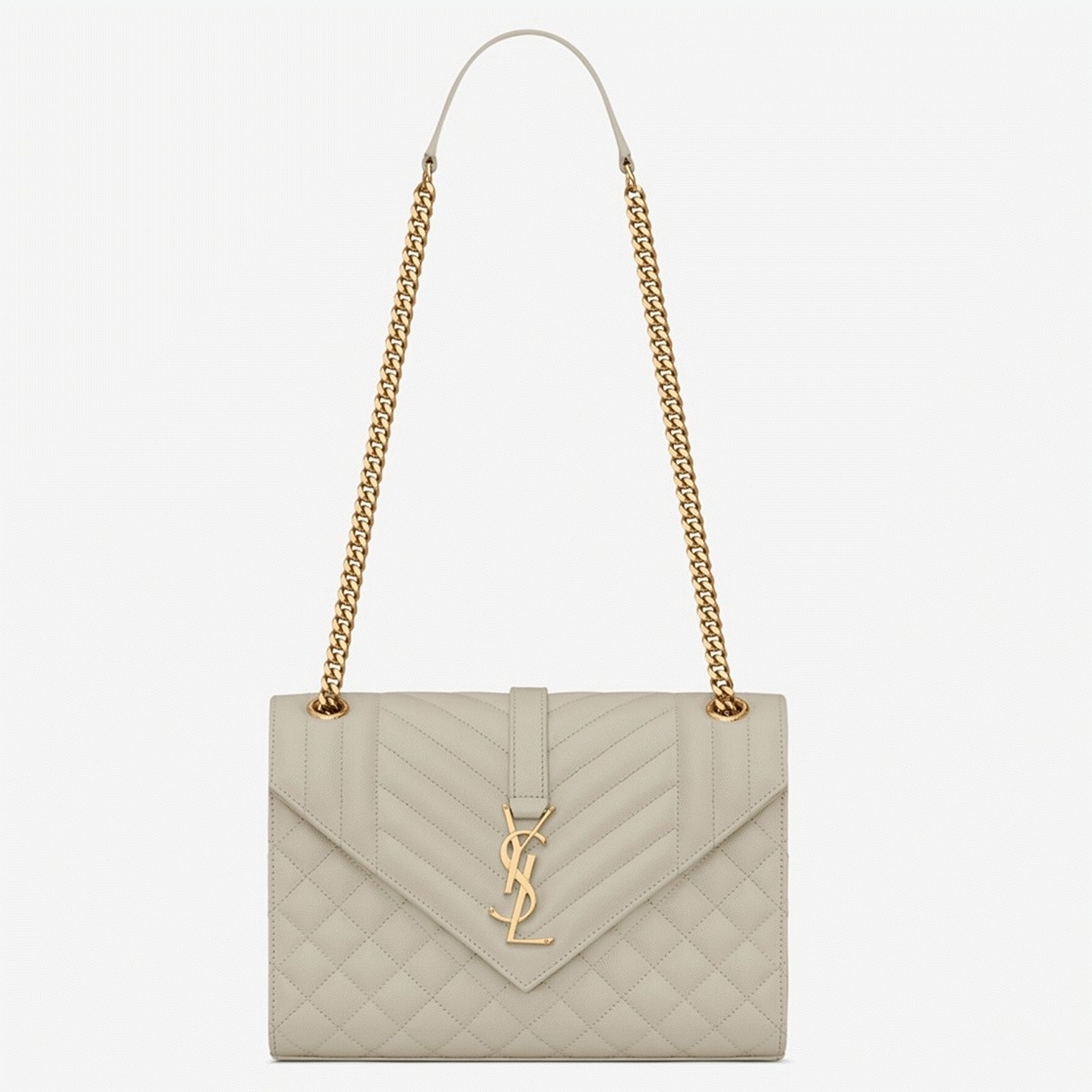 Replica Saint Laurent Envelope Medium Bag White