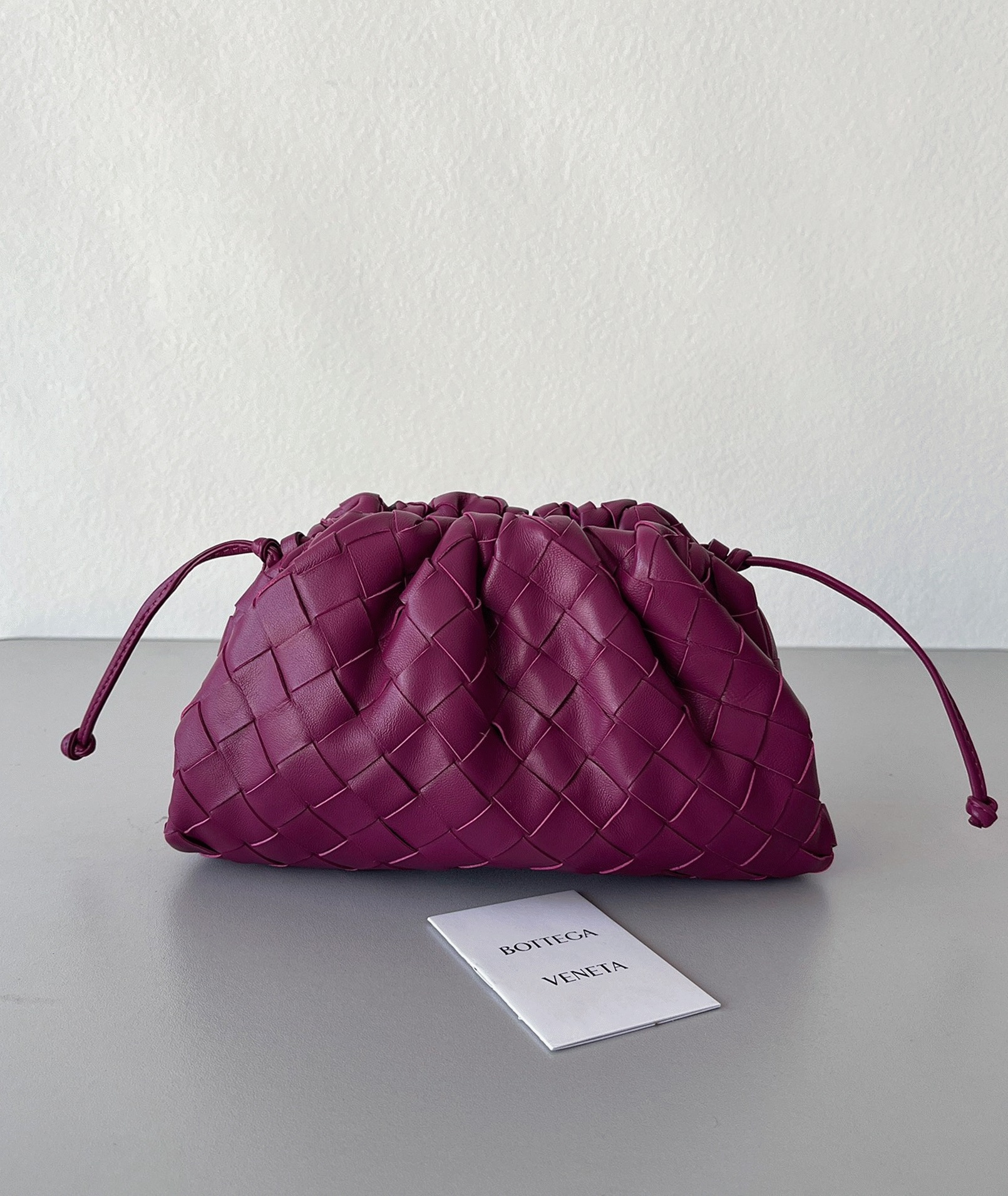 Replica Bottega Veneta Mini Pouch with Strap Cinnabar