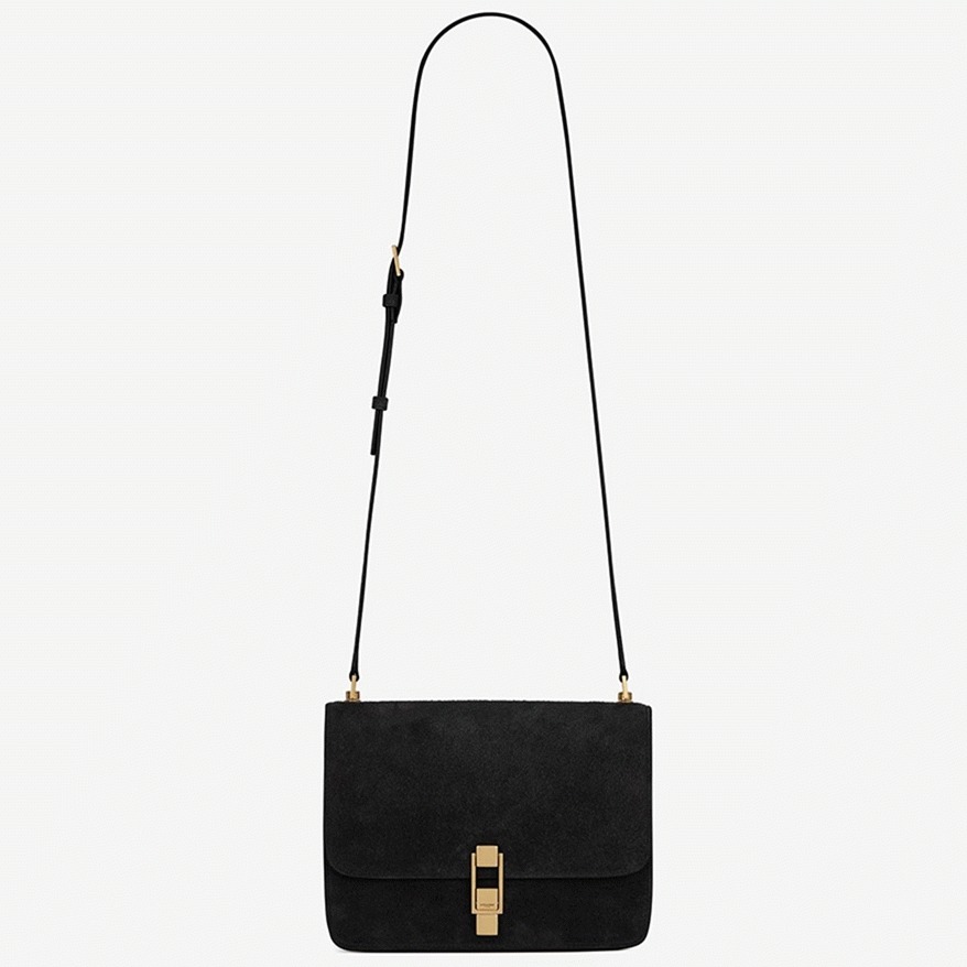 Fake Saint Laurent Le Carre Satchel Bag Black