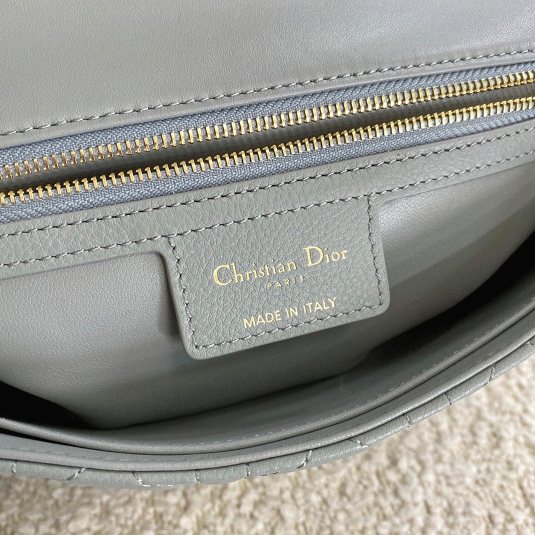 Dior Caro Medium Bag Knockoff in Grey