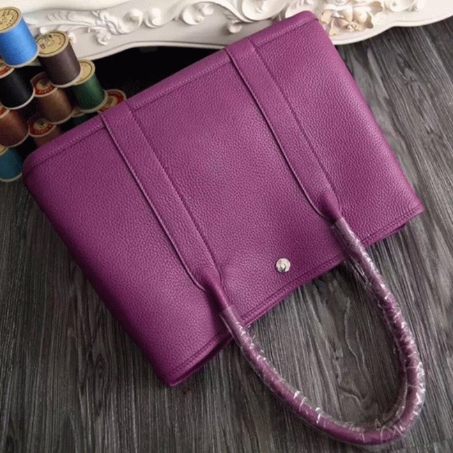 Purple Fake Hermes Garden Party 30cm Fashion Tote
