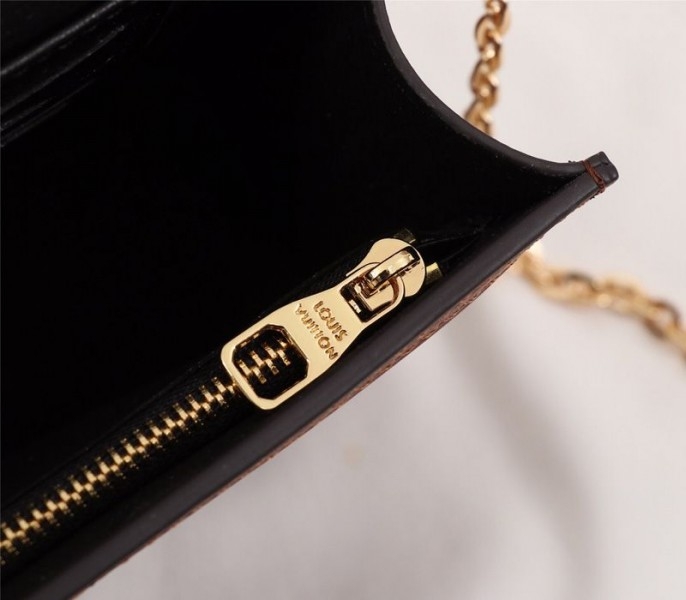 Louis Vuitton Monogram Reverse Canvas Dauphine Chain Wallet