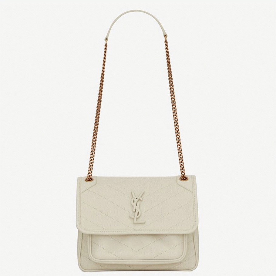 Fake Saint Laurent Niki Baby Chain Bag White