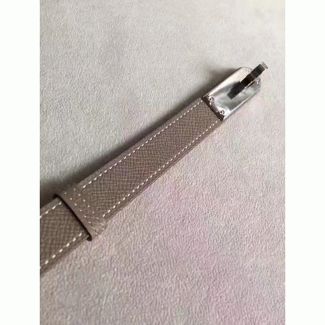 Etoupe epsom fake designer Hermes Kelly belt
