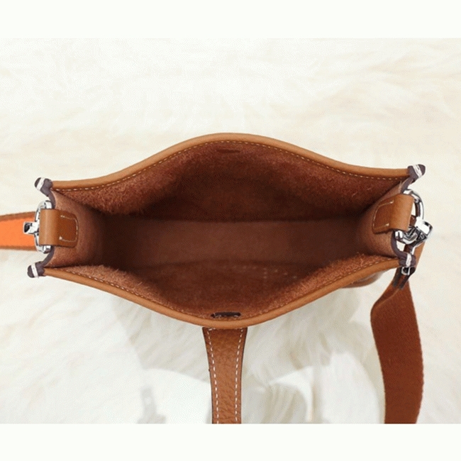Brown Replica Hermes Evelyne Shoulder Bag