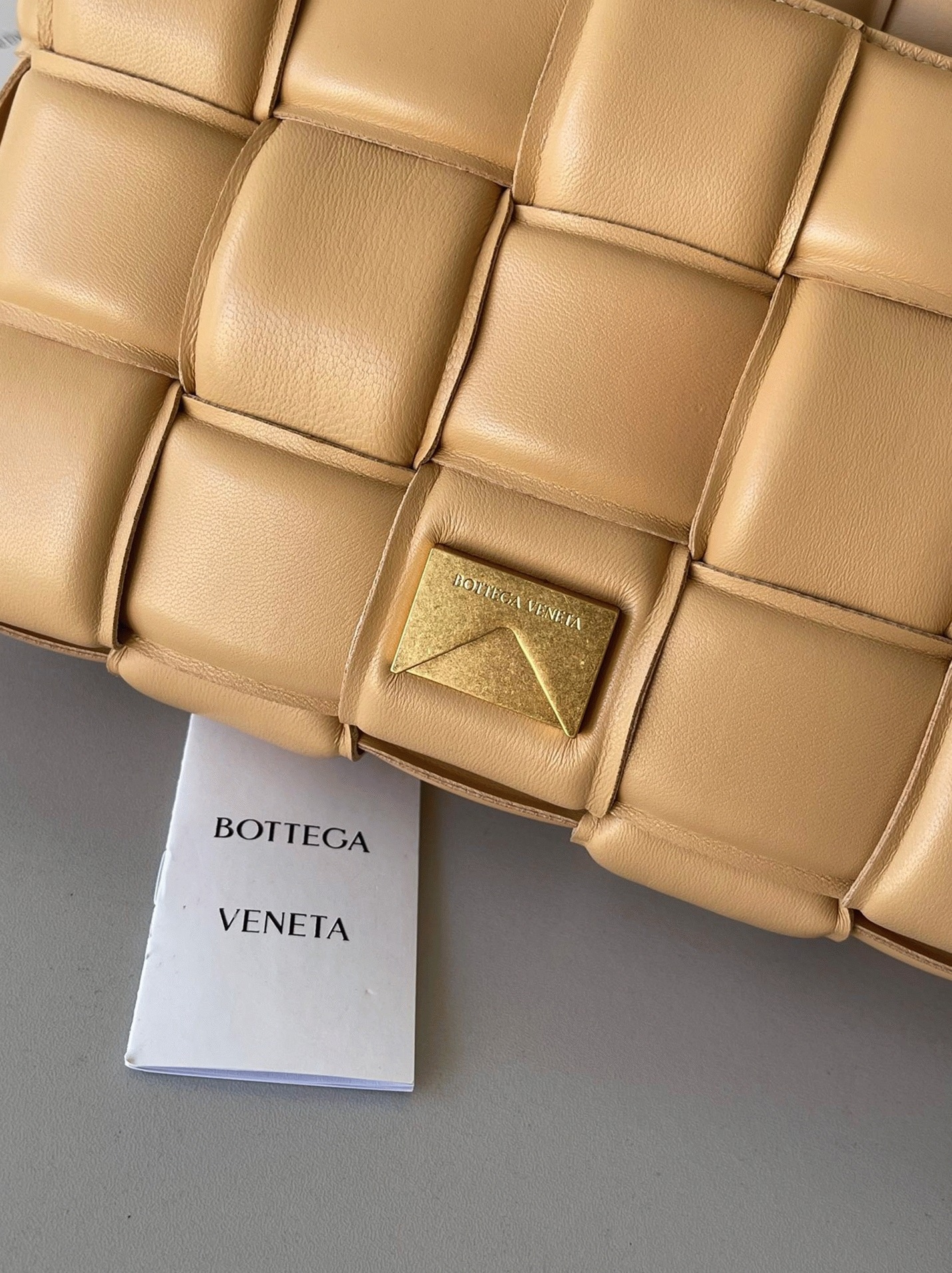 Top Quality Knockoff Bottega Veneta Padded Cassette Bag In Almond