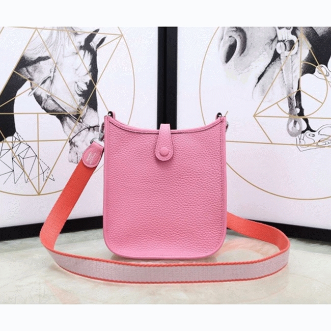 Pink Evelyne II TPM Messenger Bag Knockoff AAA Hermes Mini Bag