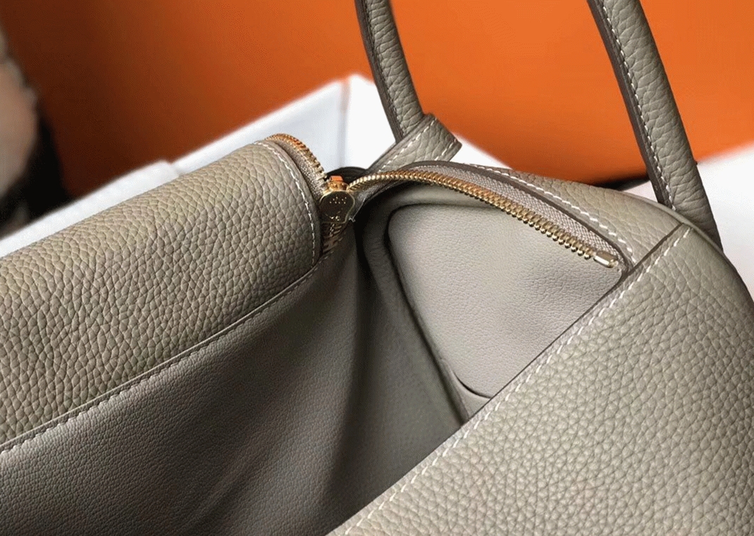 Knockoff Hermes Lindy 30cm bag in gris tourterelle tone