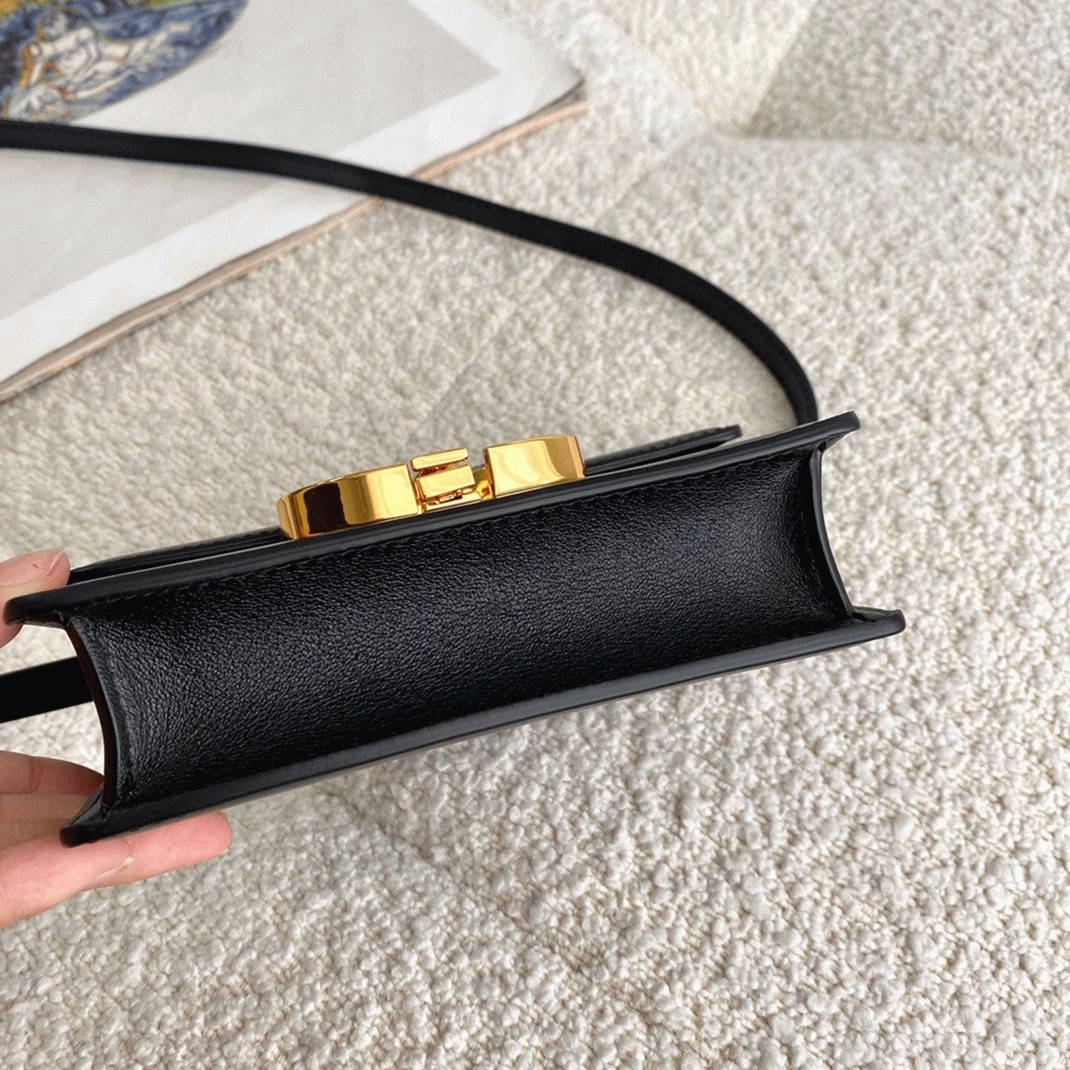 Dior 30 Montaigne Micro Bag Fake in Black Box Calfskin