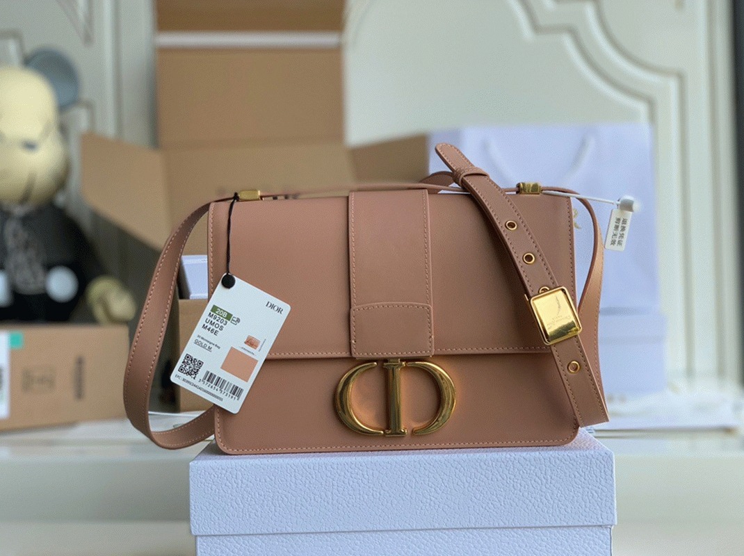 Dior 30 Montaigne Medium Bag Knockoff in Poudre Box Calfskin