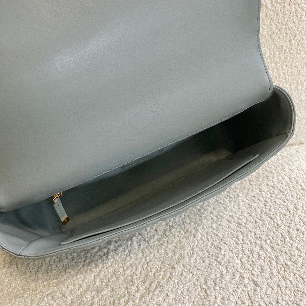Dior Caro Large Bag Knockoff in Grey