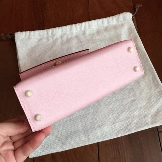 Dragee Swift Rose Imitation Hermes Kelly Mini II 20CM Purse