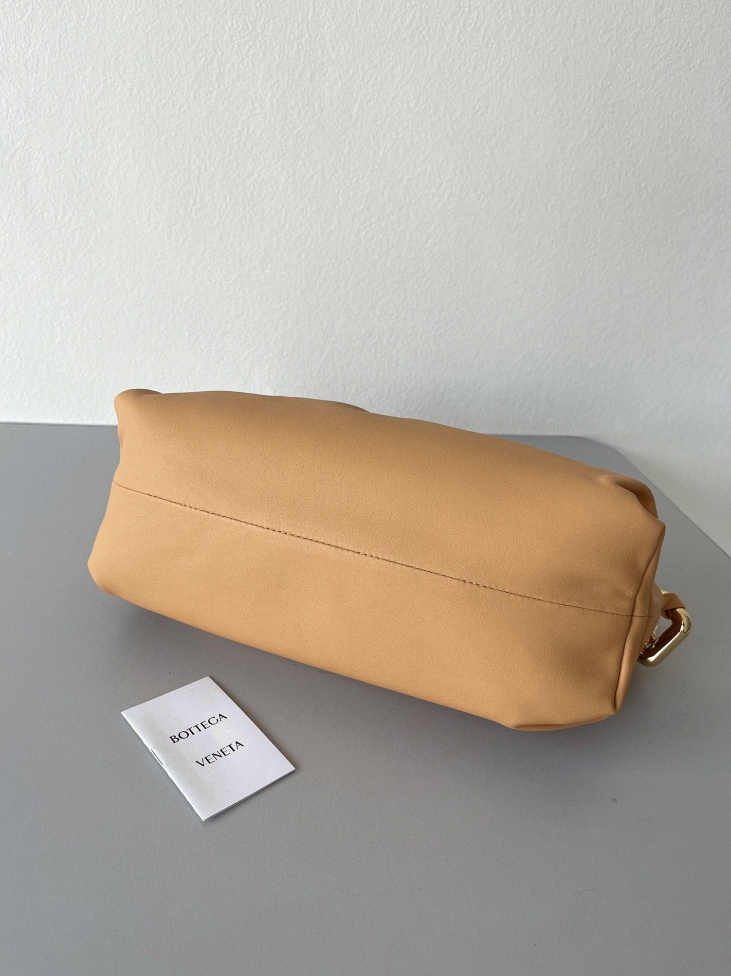 Fake Bottega Veneta The Chain Pouch Bag Almond