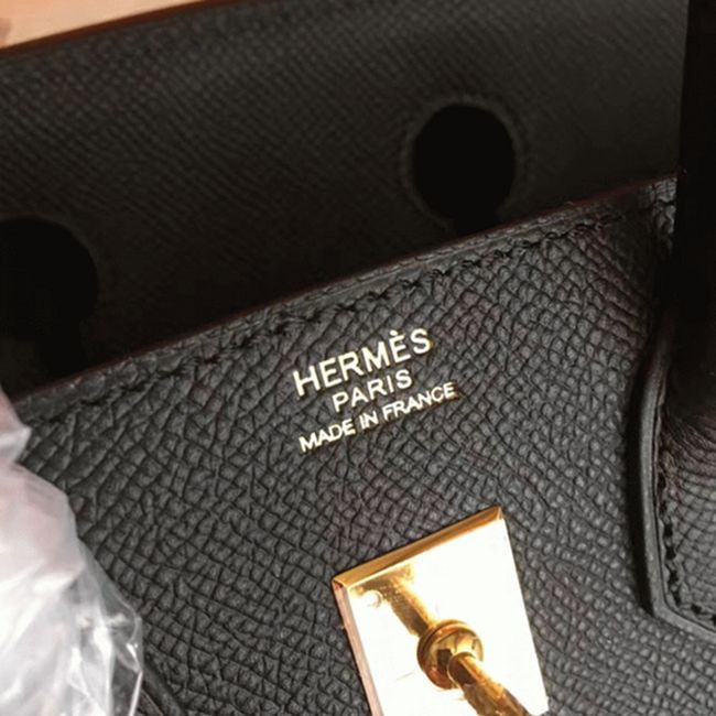 Top Grade AAAAA Hermes Birkin 25cm Imitation in Black