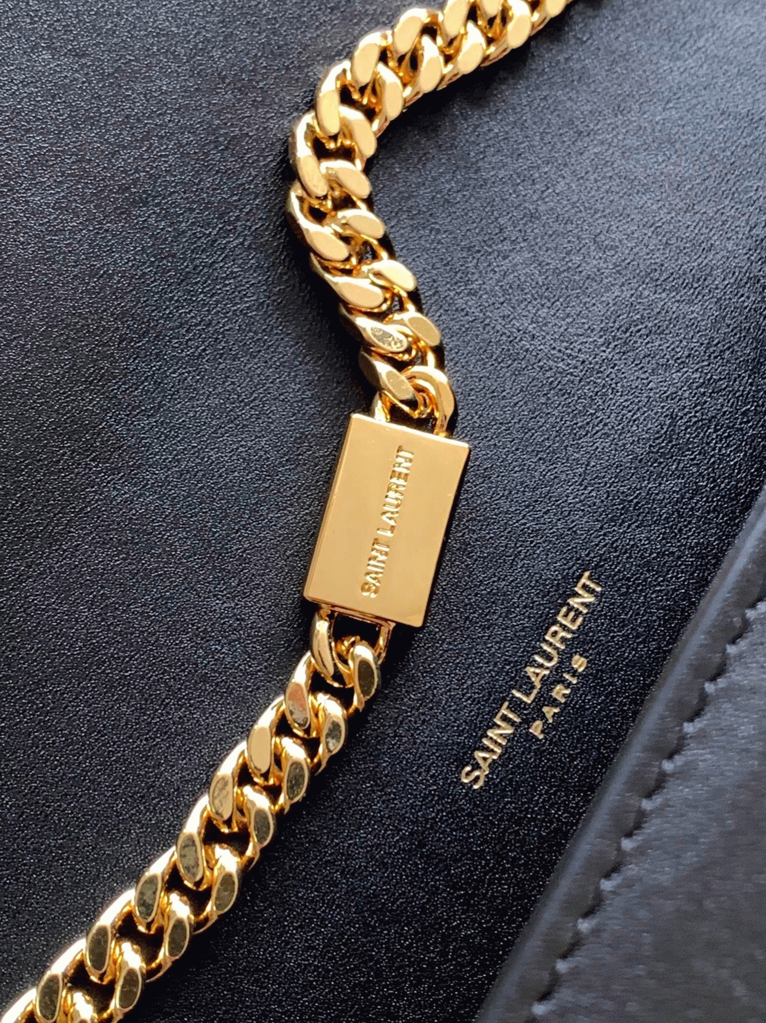 Fake Saint Laurent Kate Small Chain Bag Black