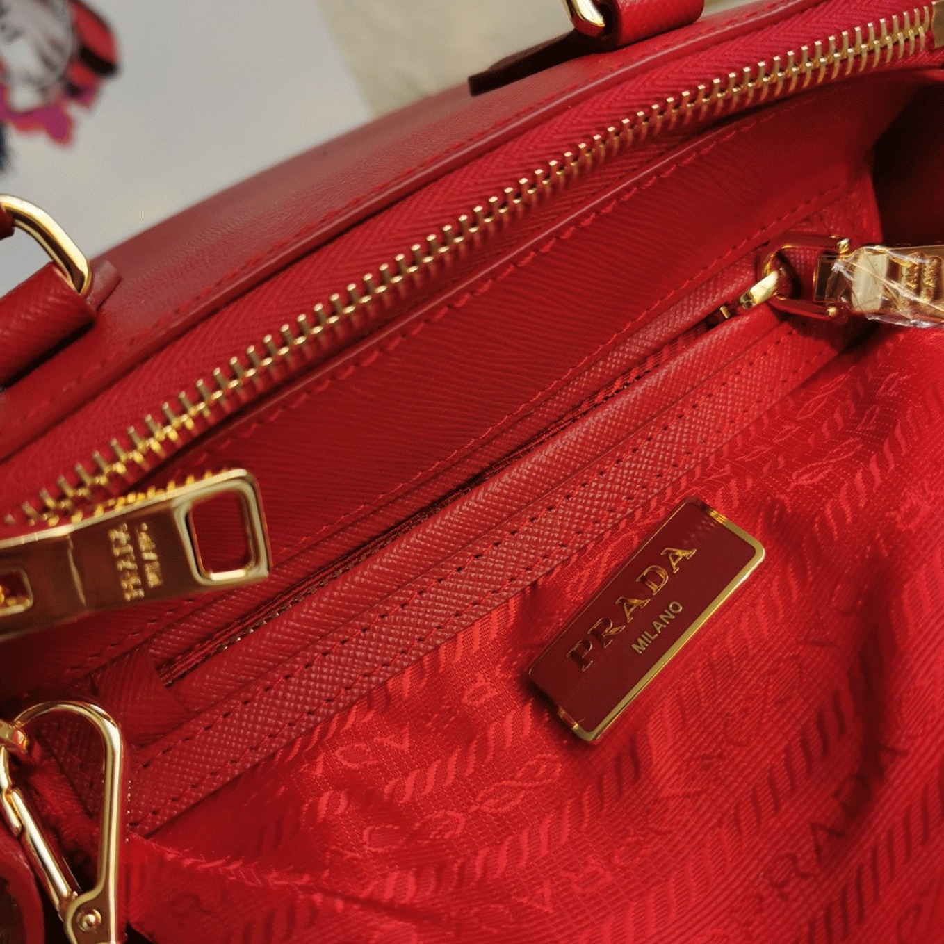 Red Prada Mini Galleria Bag Replica