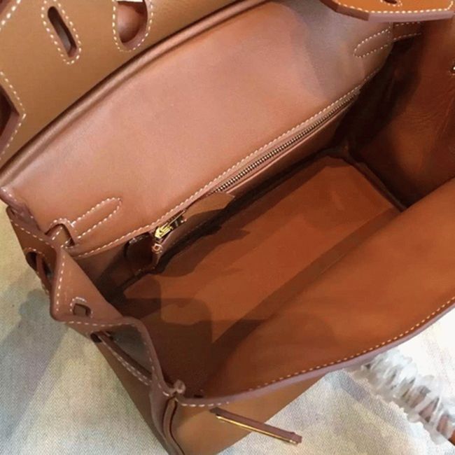 Brown Hermes Birkin 25cm AAAAA Quality Counterfeit