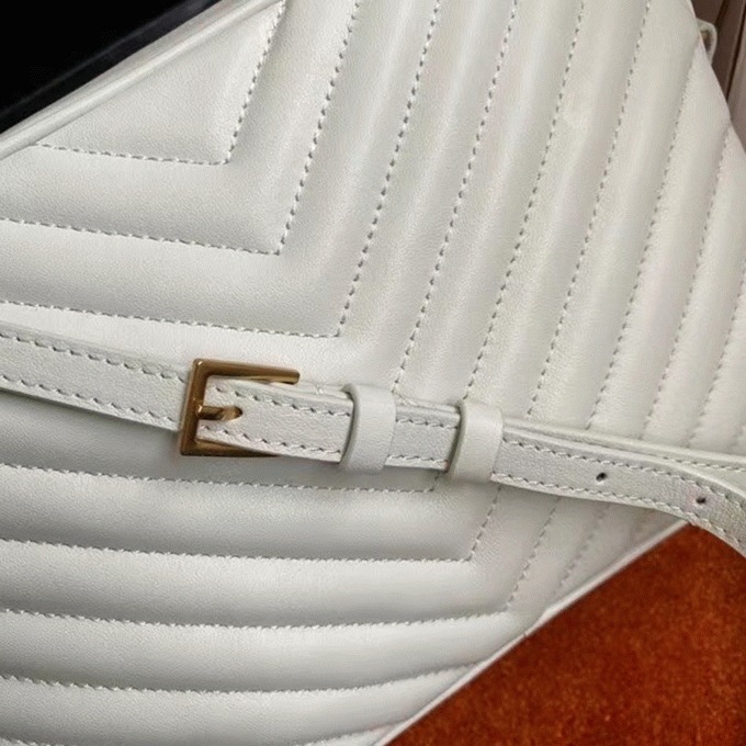 Fake Saint Laurent Lou Camera Bag White