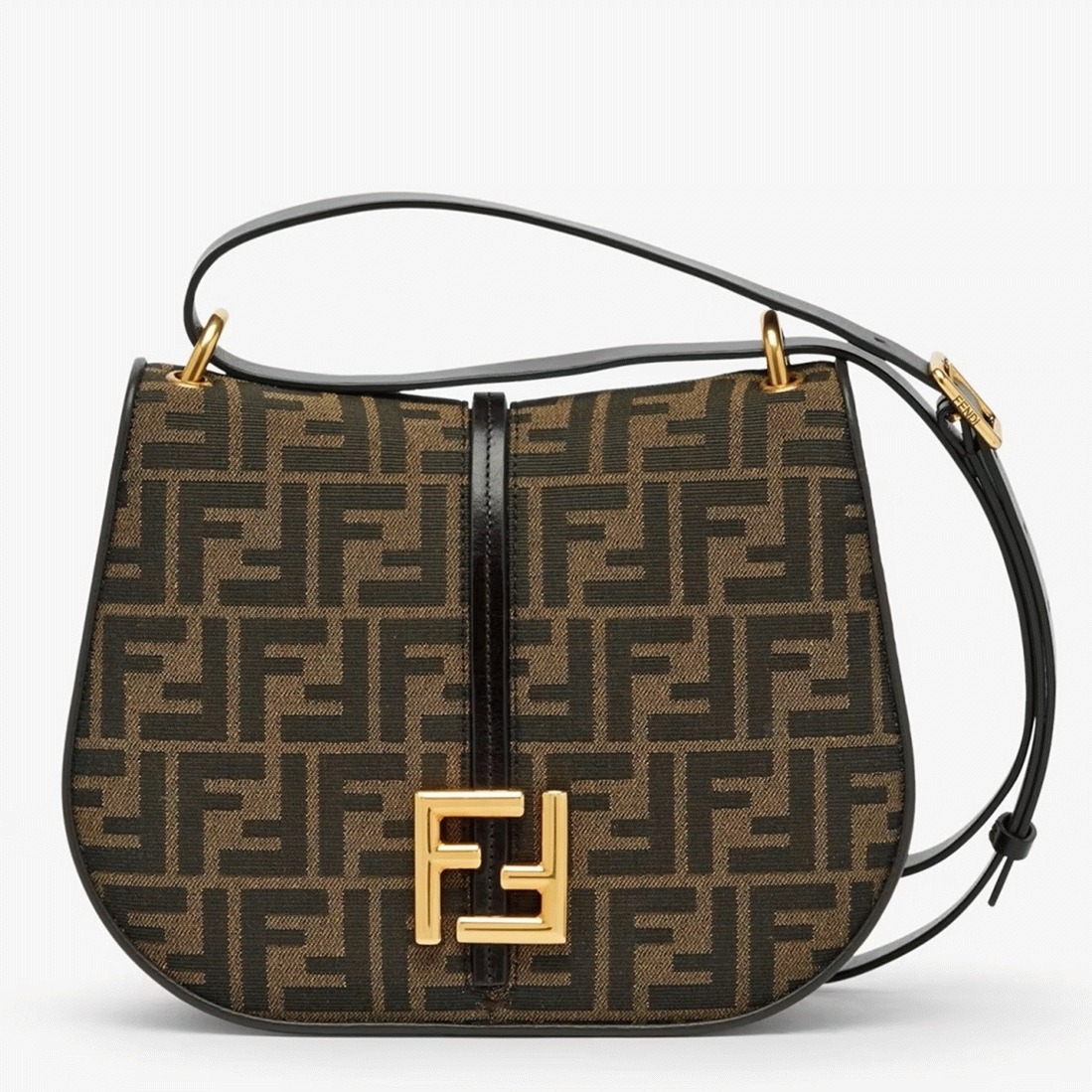 Top Quality Fake Fendi C’mon Medium Bag in FF Jacquard Fabric