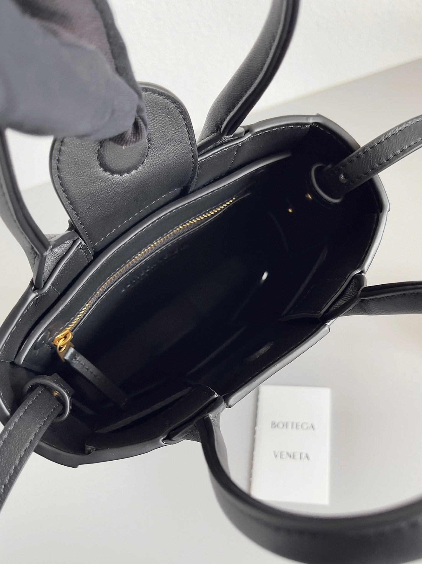 Fake Bottega Veneta Cassette Mini Tote Bag Black