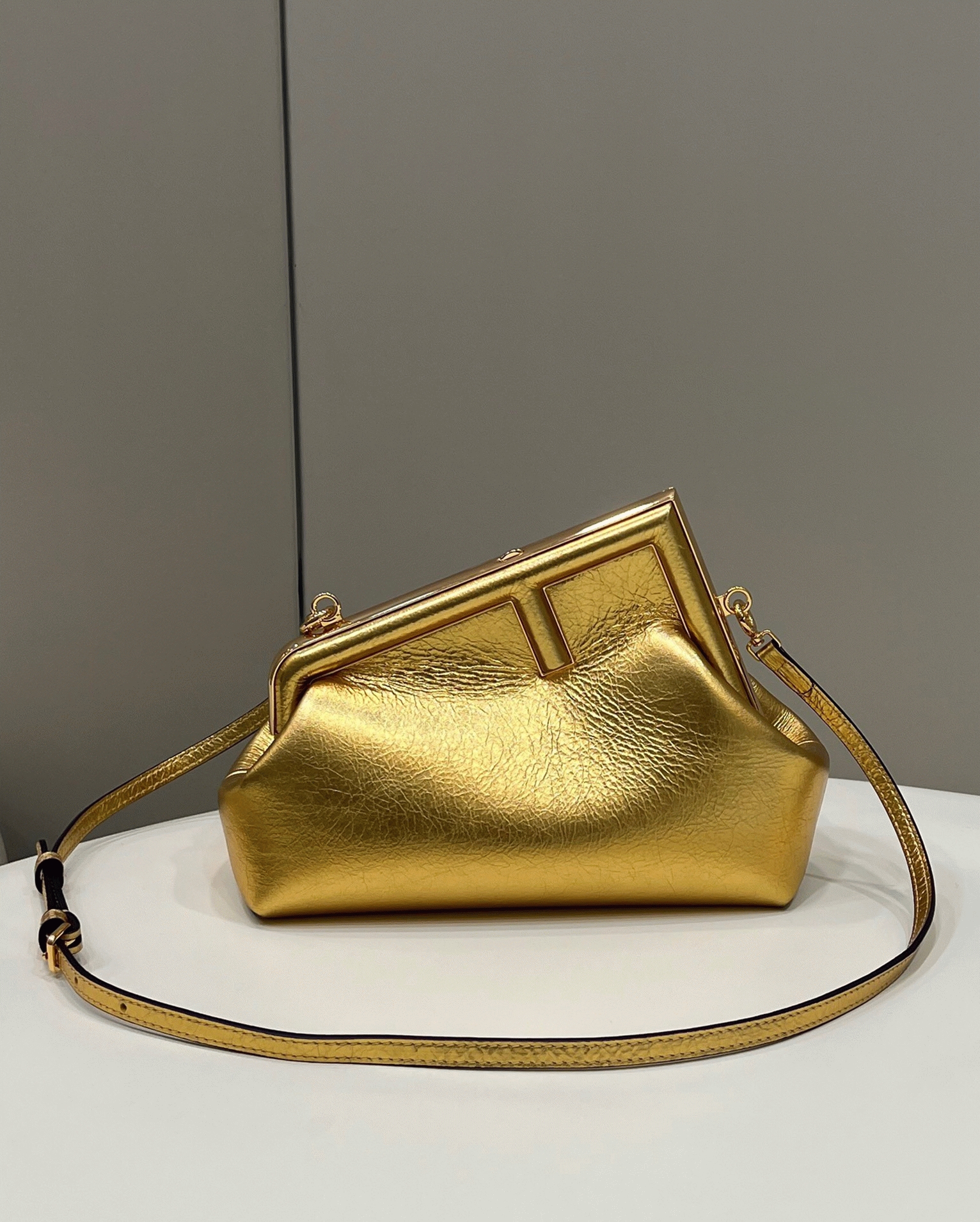 Top Quality Replica Fendi First Small Bag In Gold