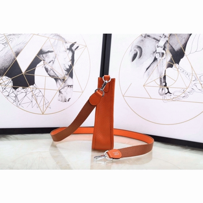 Orange Evelyne II TPM Bag Fake Luxury Hermes Small Messenger