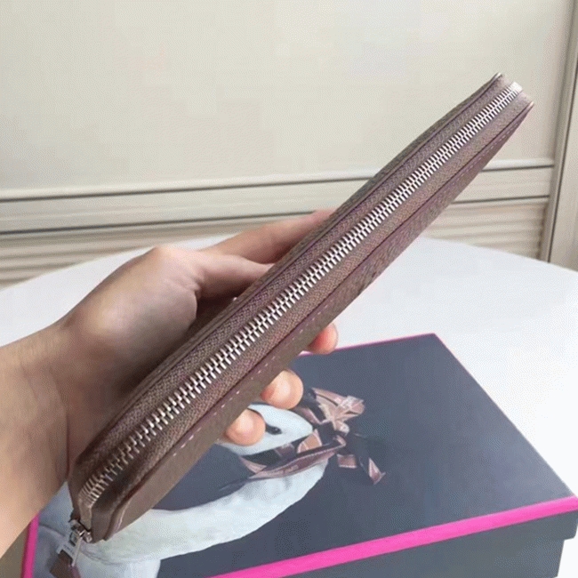 Etoupe Luxury Replica Hermes Wallet Azap Zipped