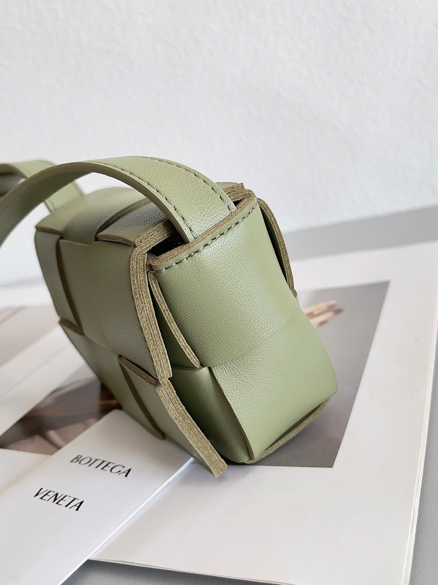Top Quality Faux Bottega Veneta Candy Cassette Bag In Travertine