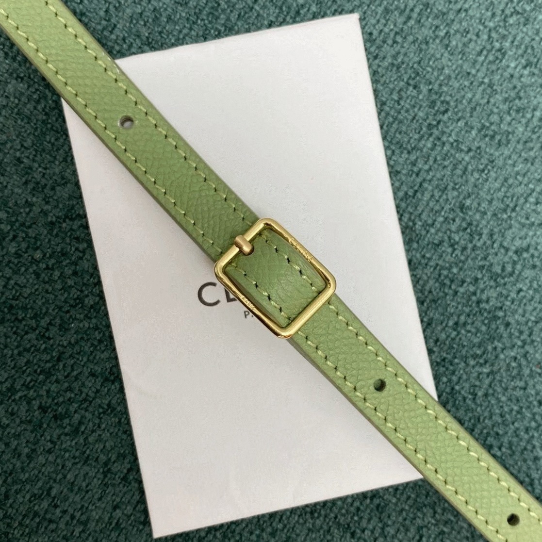 Celine Belt Nano Bag Fake in Sage