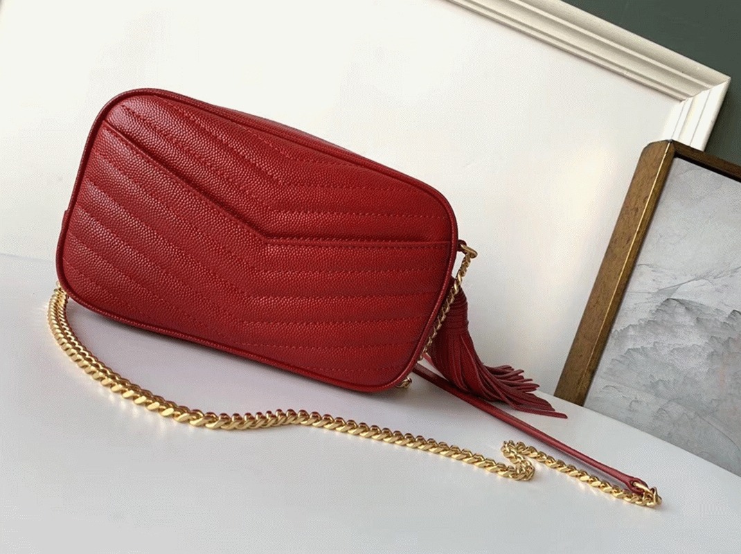Fake Saint Laurent Lou Mini Bag Red
