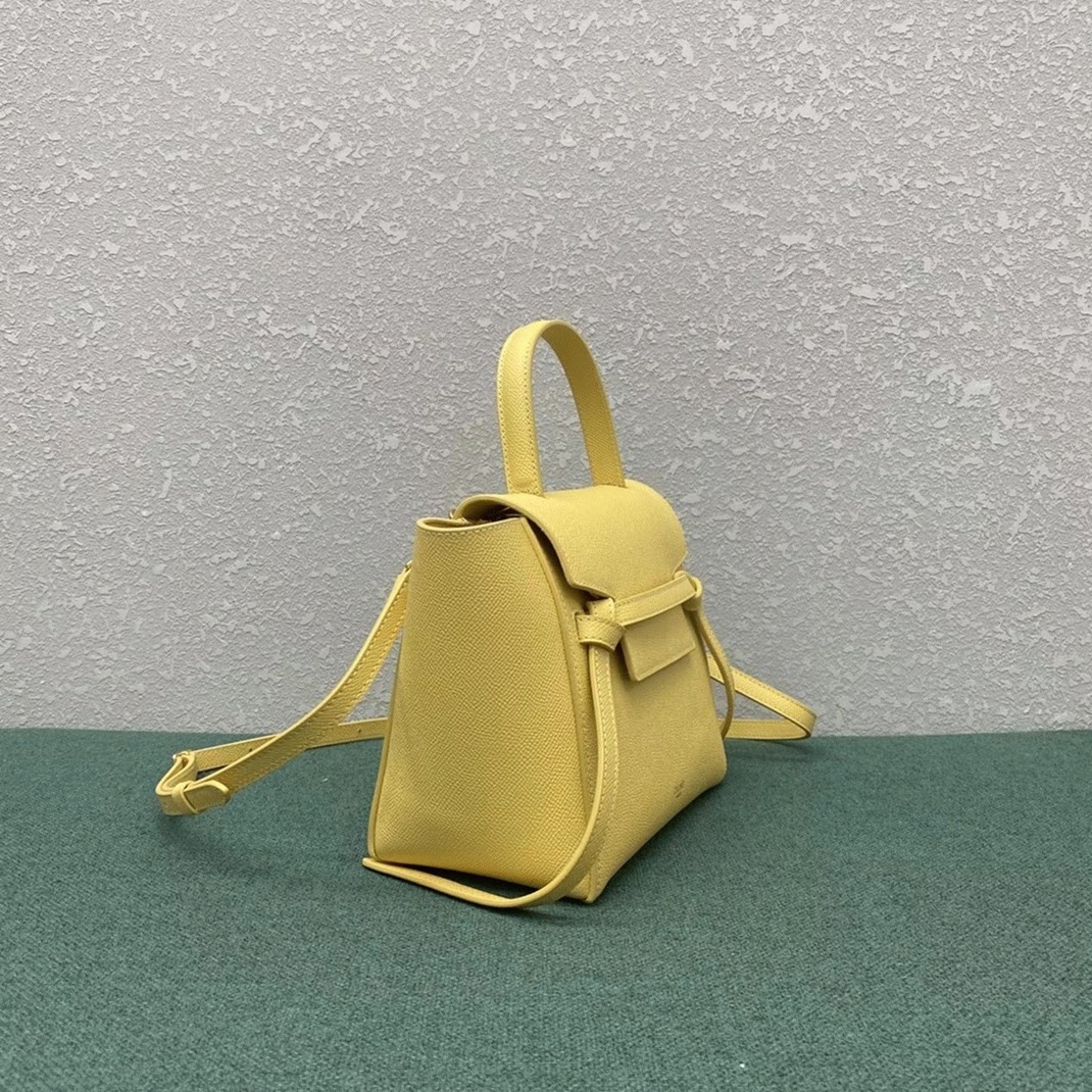 Celine Belt Nano Bag Fake in Yellow