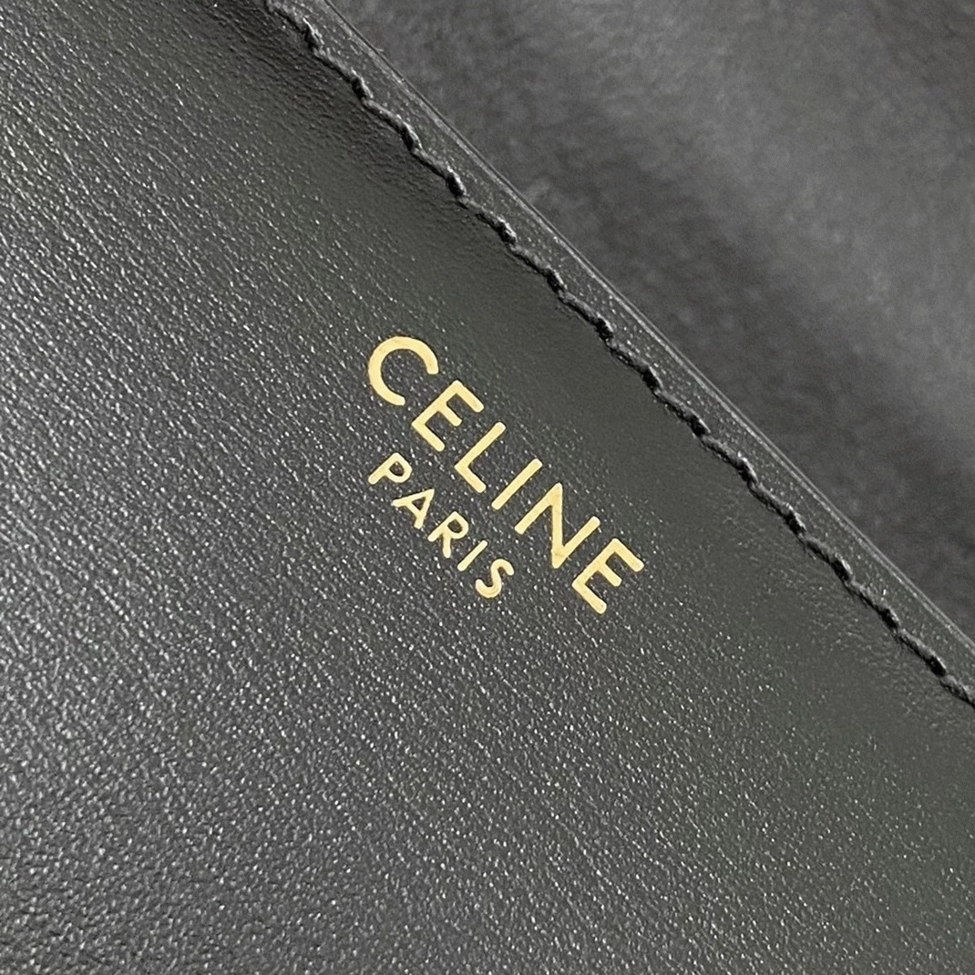Top Quality Faux Celine Triomphe Medium Bag In Black