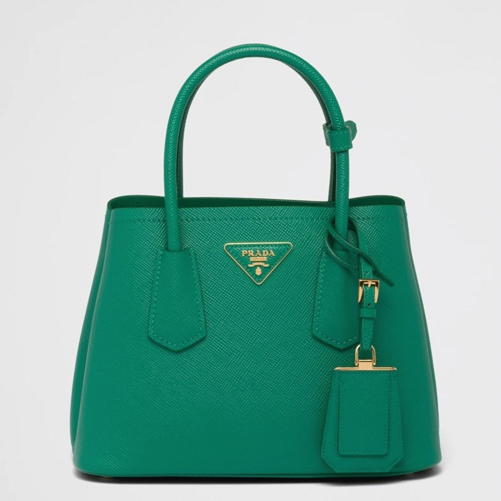 Green Prada Double Mini Bag Best Replica