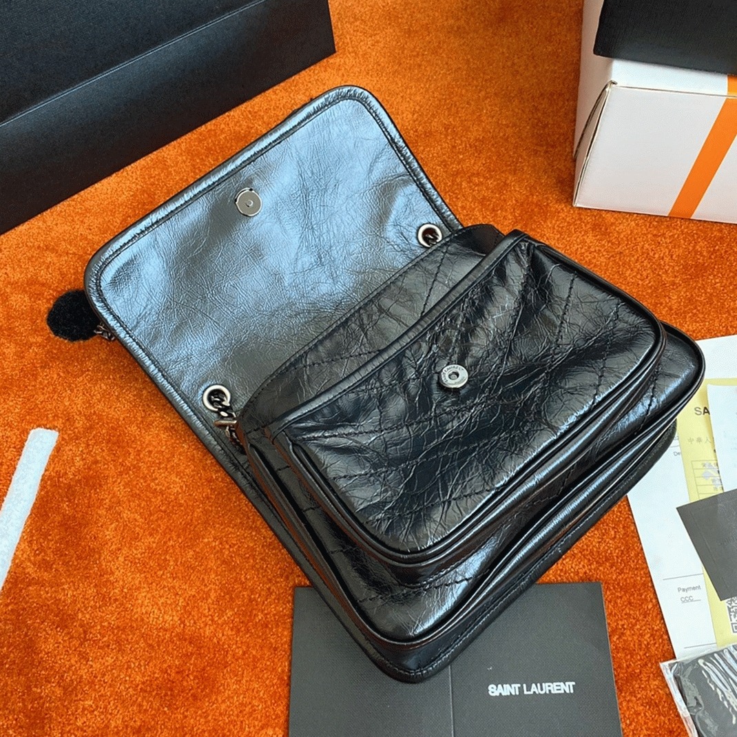 Fake Saint Laurent Niki Baby Chain Bag Noir