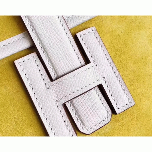 Yellow Knockoff Hermes Jige Elan 29 Statement Clutch Bag