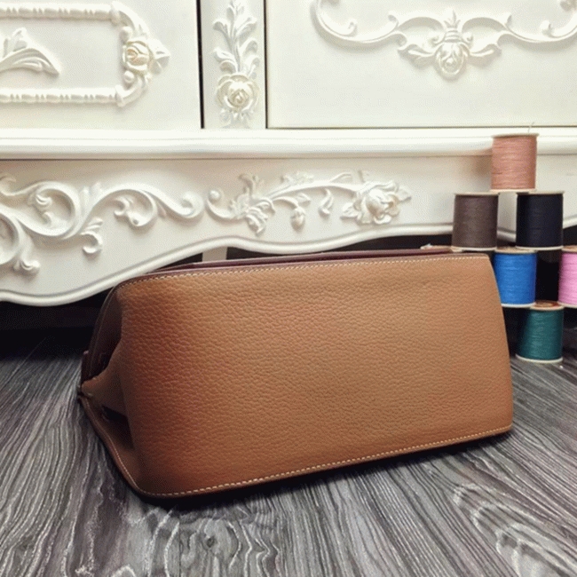 Brown replica Hermes Jypsiere 34cm handbag