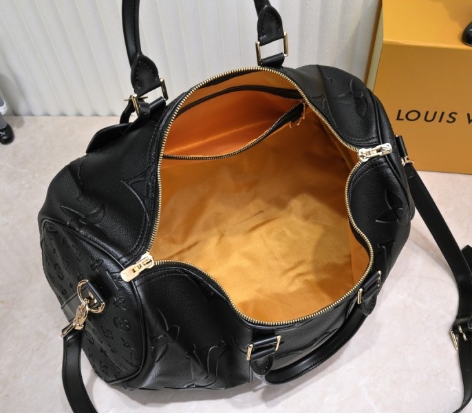 LV Monogram Empreinte Keepall Bandouliere 45 In Black