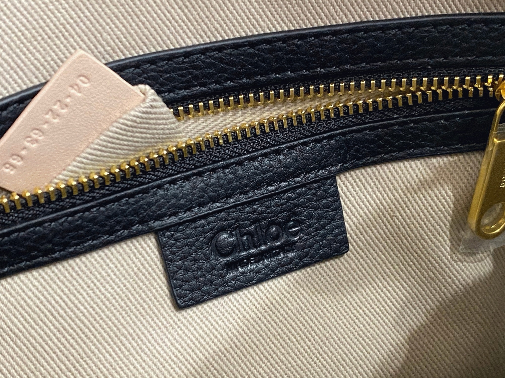 Top Quality Knockoff Chloe Marcie Small Double Carry Bag in Black Grained Leather