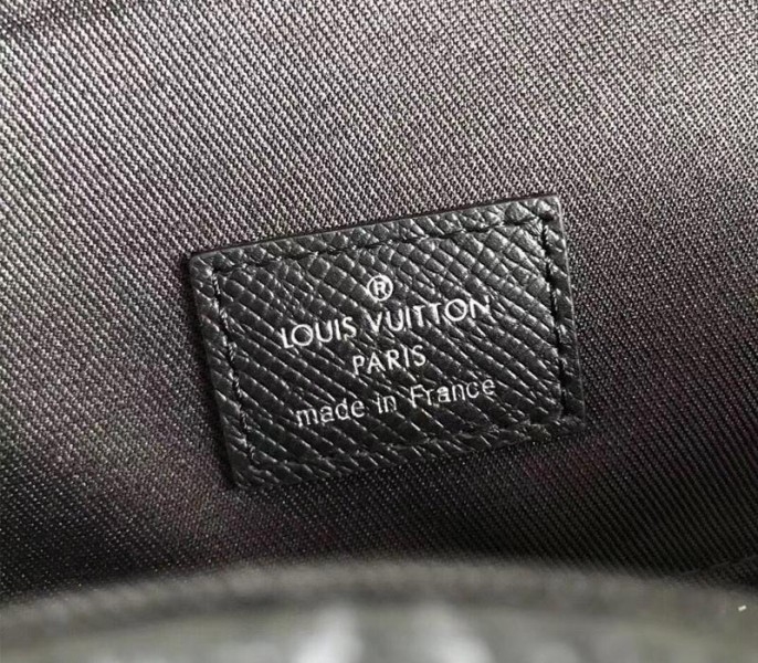 Louis Vuitton Taiga Leather Outdoor Backpack In Eclipse Black