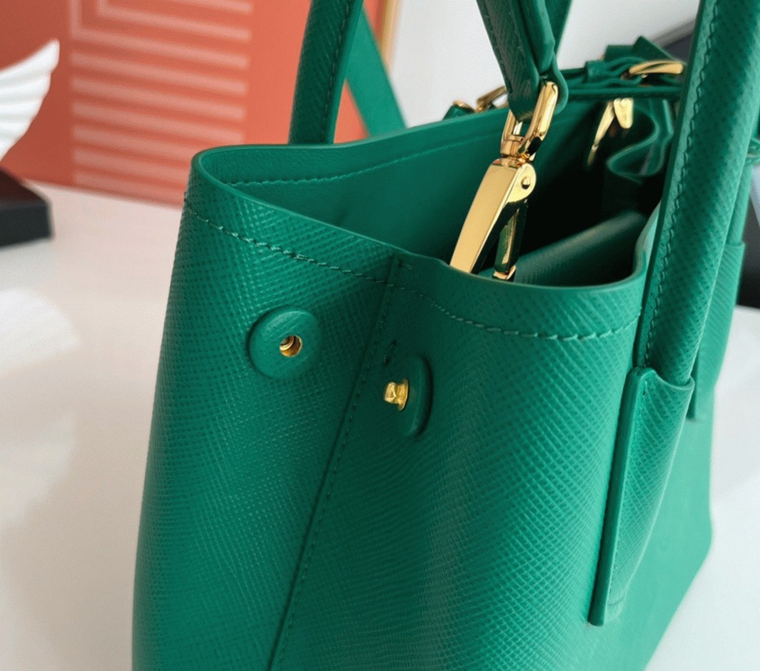 Green Prada Double Mini Bag Best Replica