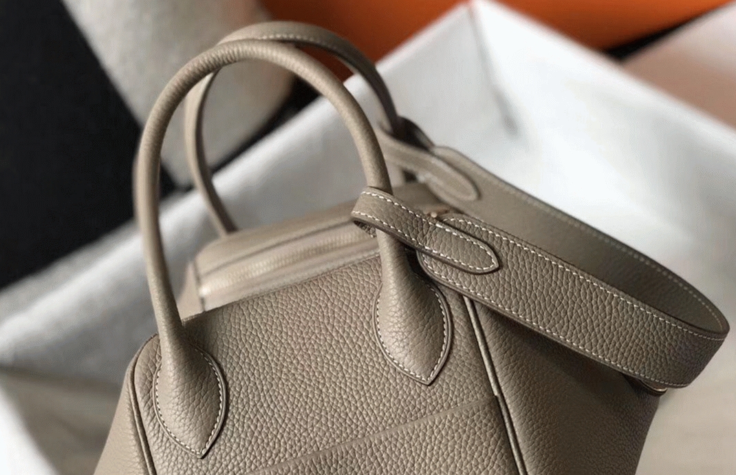 Knockoff Hermes Lindy 30cm bag in gris tourterelle tone