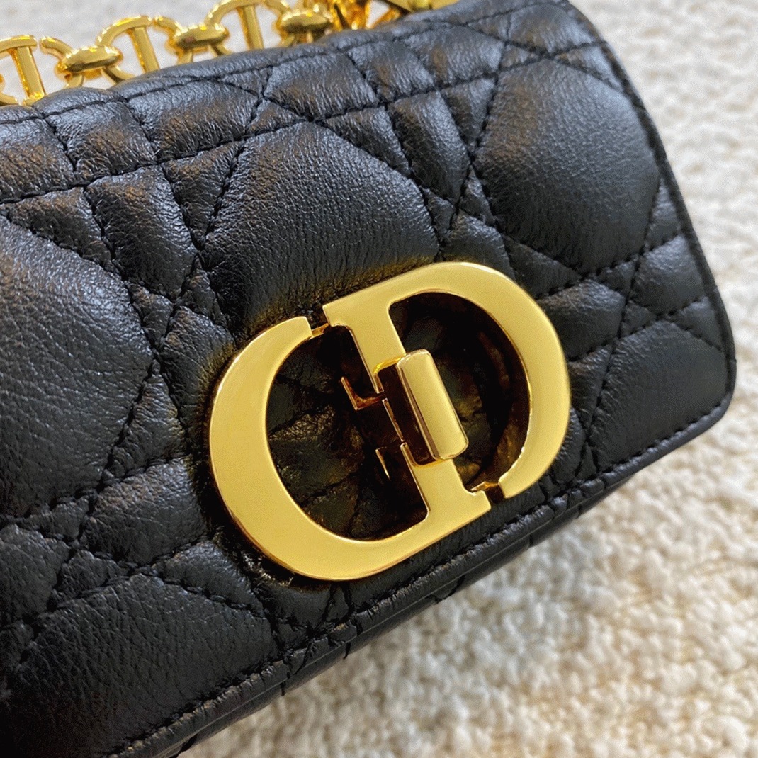Dior Caro Micro Bag Knockoff in Black