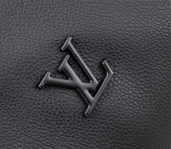 Louis Vuitton Aerogram Keepall Bandouliere 50 Travel Bag In Black