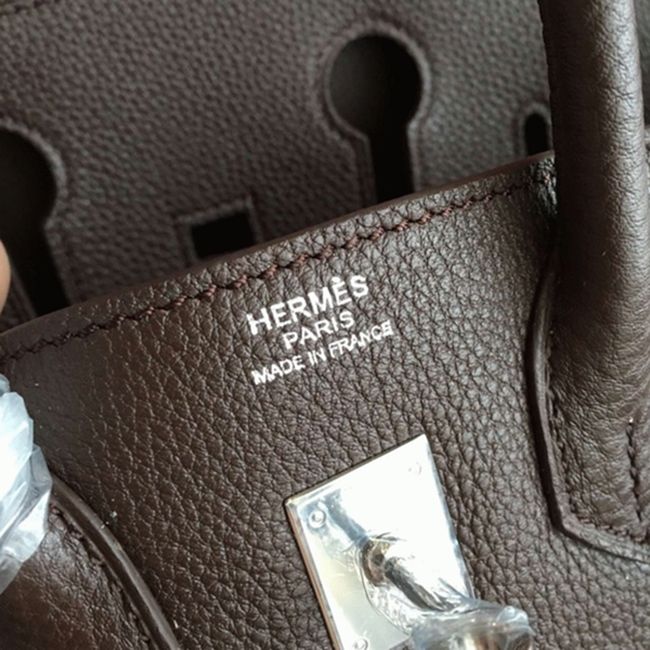 Hermes Birkin 25cm Handmade Knockoff Bag in Café Shade